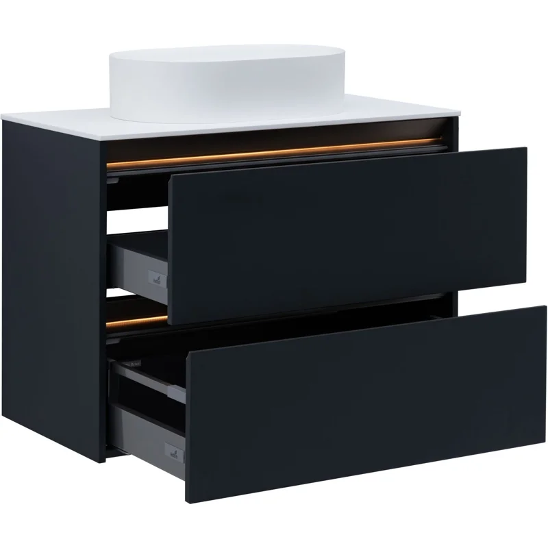 Тумба под раковину Allen Brau Activity 90 1.34013.AM антрацит матовый/олива браш