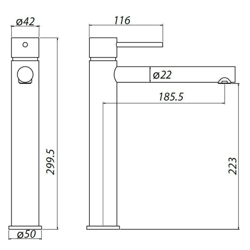 Смеситель для раковины Allen Brau Glority 5.51002-00 хром