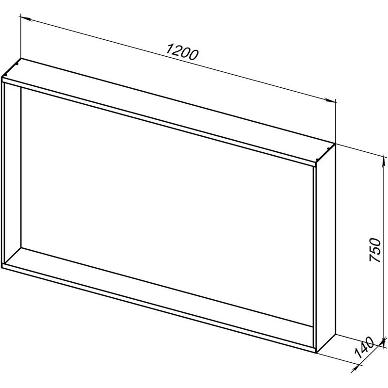 Зеркало Allen Brau Reality 120 1.32021.BB черный браш