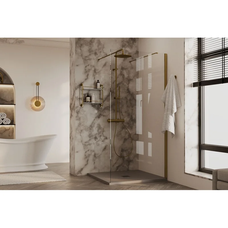 Душевая перегородка Allen Brau Infinity 2 160 3.21060.60.T медь браш