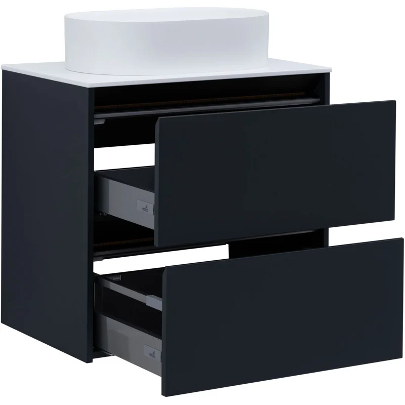 Тумба под раковину Allen Brau Activity 70 1.34003.AM антрацит матовый/черный браш