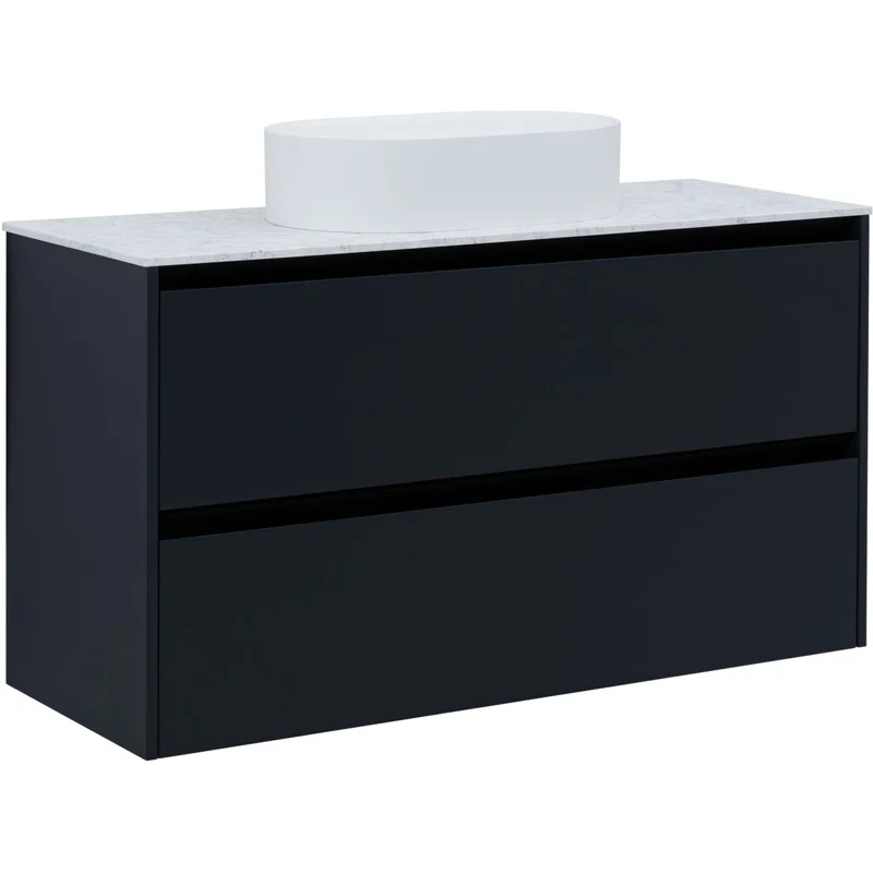 Тумба под раковину Allen Brau Activity 120 1.34007.AM антрацит матовый/черный браш