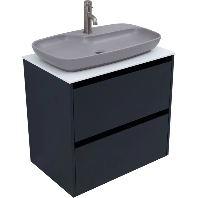 Тумба под раковину Allen Brau Activity 70 1.34003.AM антрацит матовый/черный браш