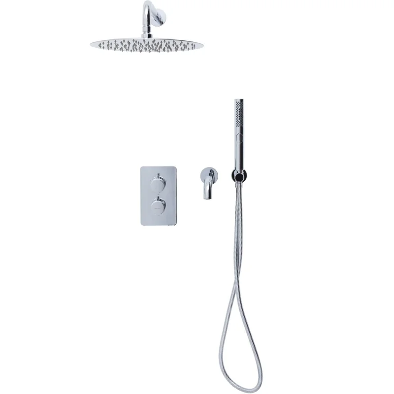 Душевой комплект Allen Brau Priority 5.31014-00 (с внутренней частью, 3 выхода) хром