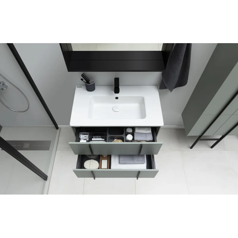 Тумба под раковину Allen Brau Reality 80 1.32005.CGM олива матовый