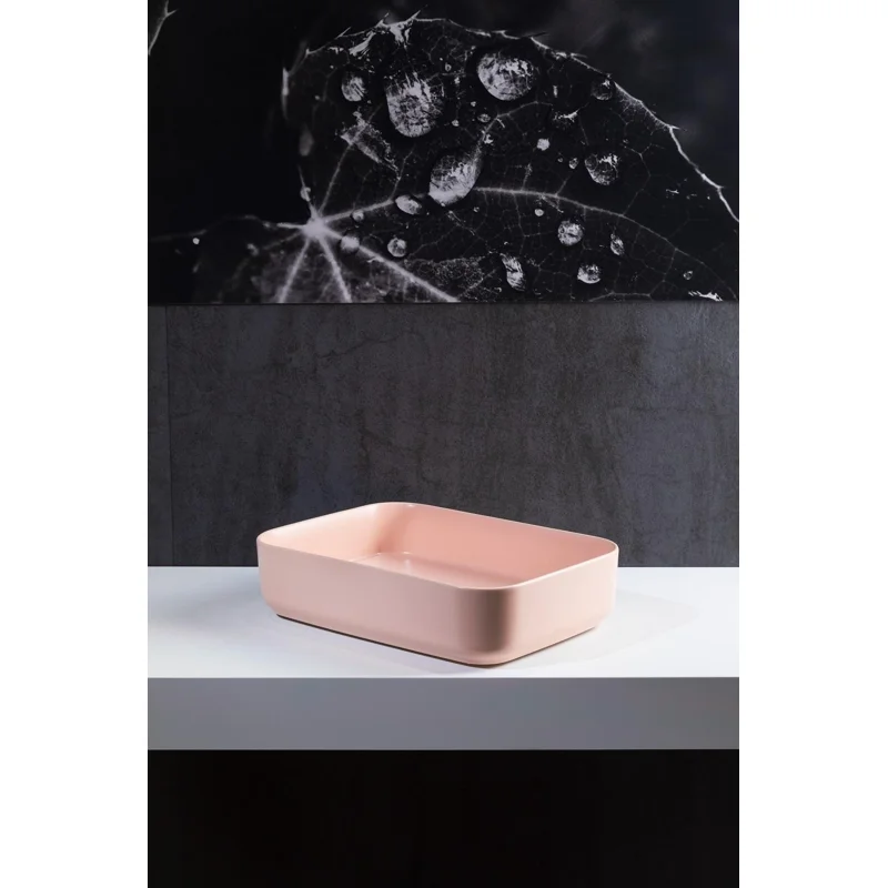 Раковина накладная Allen Brau Fantasy 50 4.11021.SM розовый