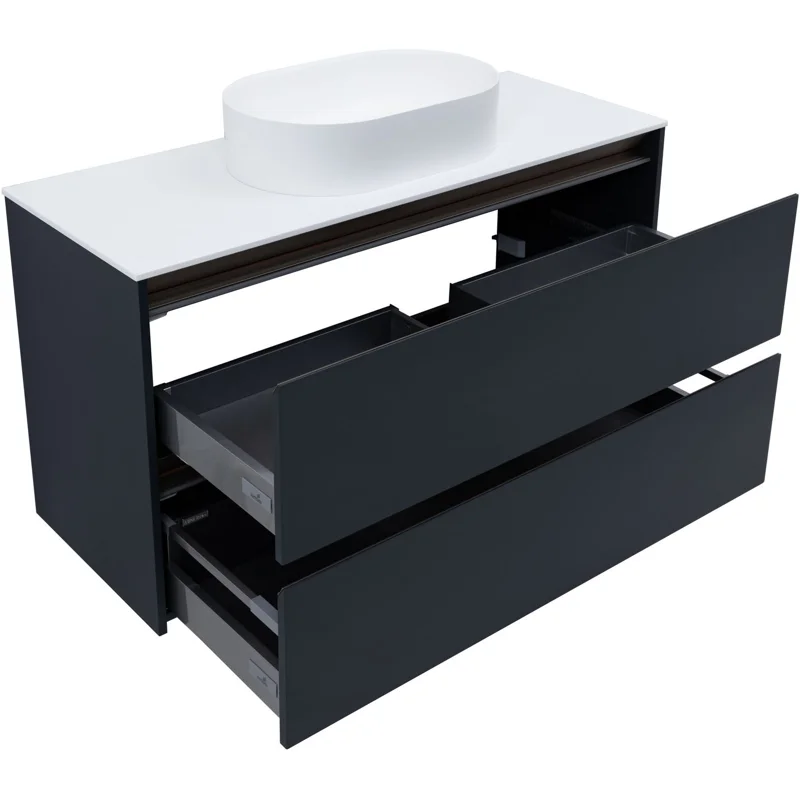 Тумба под раковину Allen Brau Activity 120 1.34015.AM антрацит матовый/олива браш