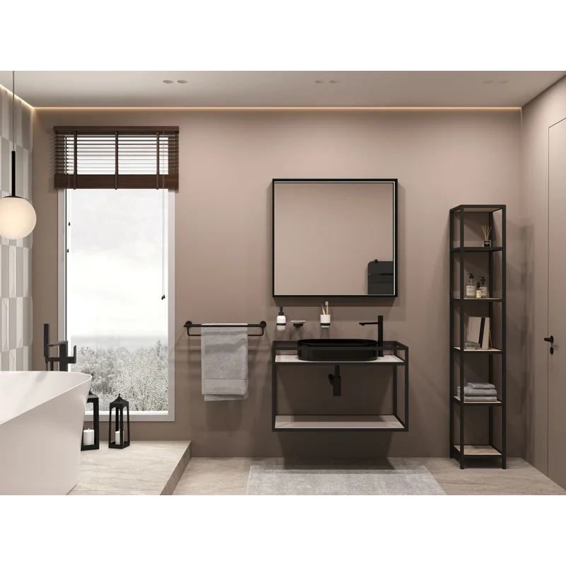 Зеркало Allen Brau Liberty 90 1.330015.BB черный браш