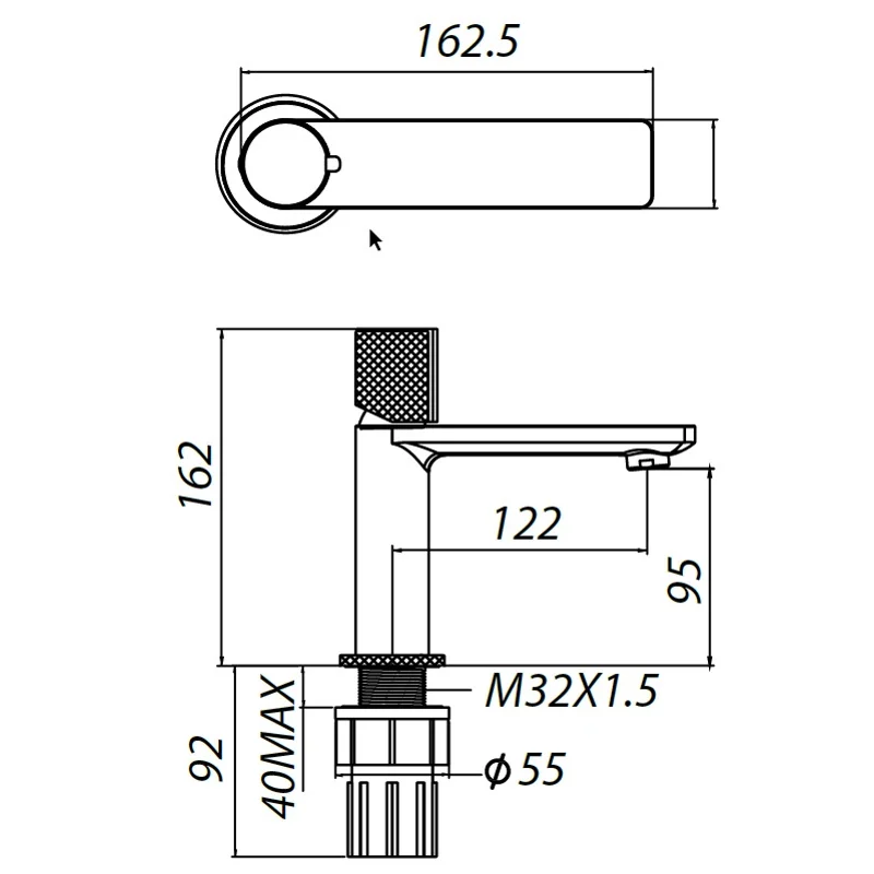 Смеситель для раковины Allen Brau Liberty 5.33001-31 черный матовый