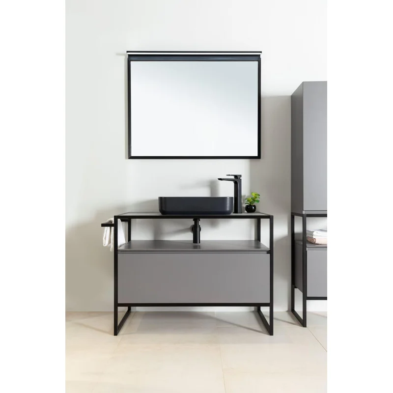 Тумба под раковину Allen Brau Priority 120 1.31004.PGM платина матовый