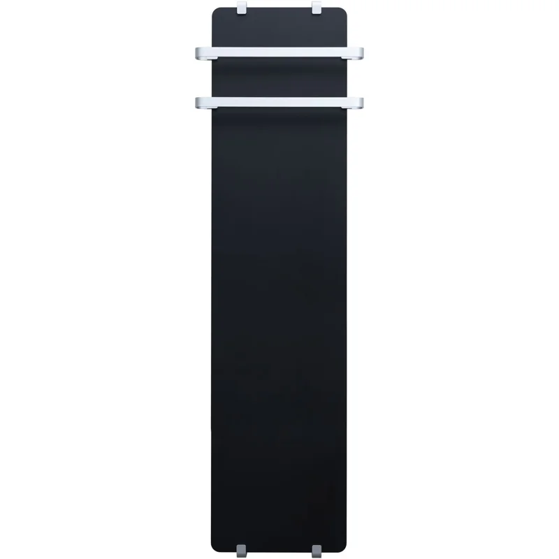 Полотенцесушитель электрический Allen Brau Infinity 140x44 с рейлингом 2.0 и креплением, серебро браш