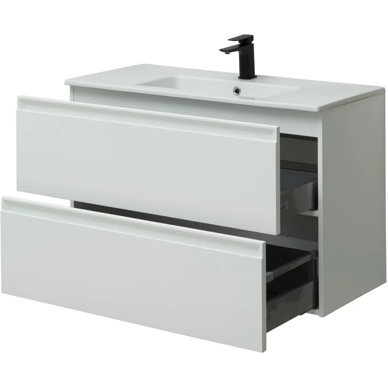 Тумба под раковину Allen Brau Eclipse 100 1.E1003.WM белый матовый