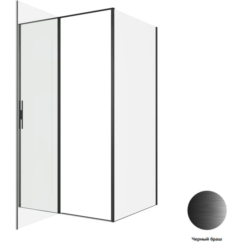 Душевой уголок Allen Brau Priority 120x100 3.31033.BBA + 3.31048.BBA черный браш