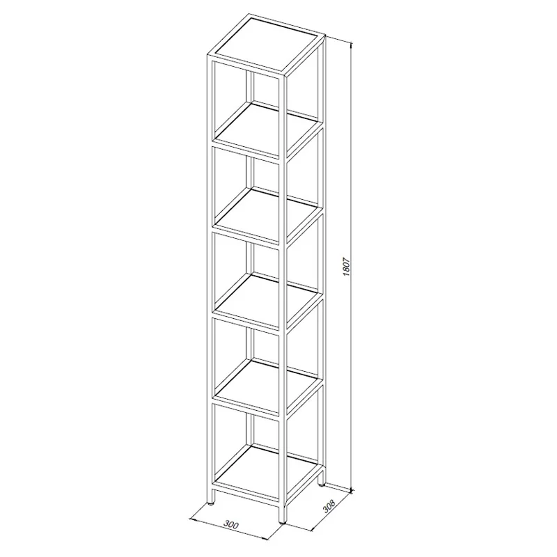 Стеллаж Allen Brau Liberty 30 1.33005.BB черный браш