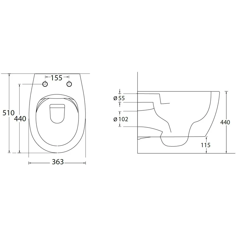 Унитаз с инсталляцией Allen Brau Fantasy 4.11004.20/8.9466.0.000.000.1 белый глянец