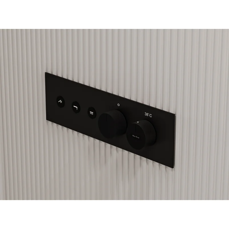 Смеситель для душа Allen Brau Liberty 5.33003-31 (с внутренней частью, 3 выхода) черный матовый