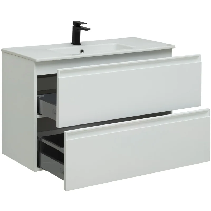 Тумба под раковину Allen Brau Eclipse 100 1.E1003.WM белый матовый