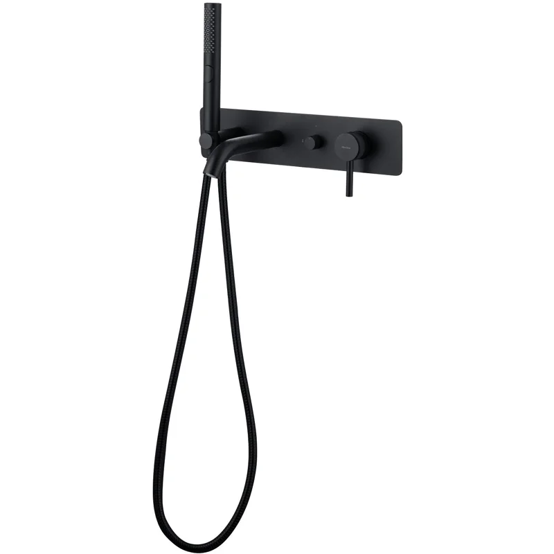 Смеситель для ванны с душем Allen Brau Priority 5.31006-31 (с внутренней частью) черный матовый