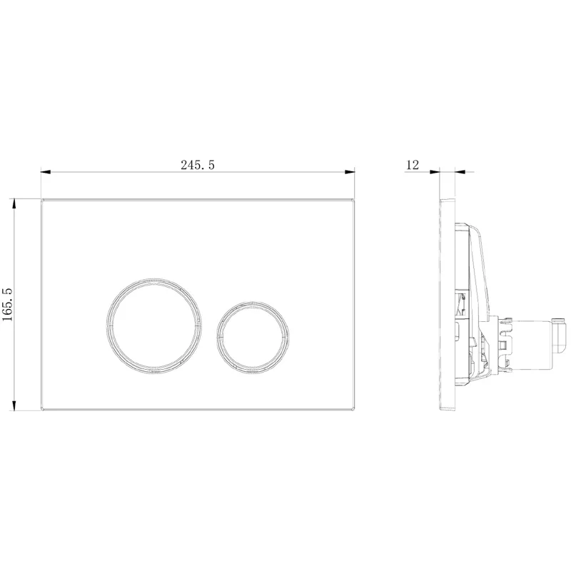 Клавиша смыва Allen Brau Priority 3.0 9.20A01.BGM синий матовый