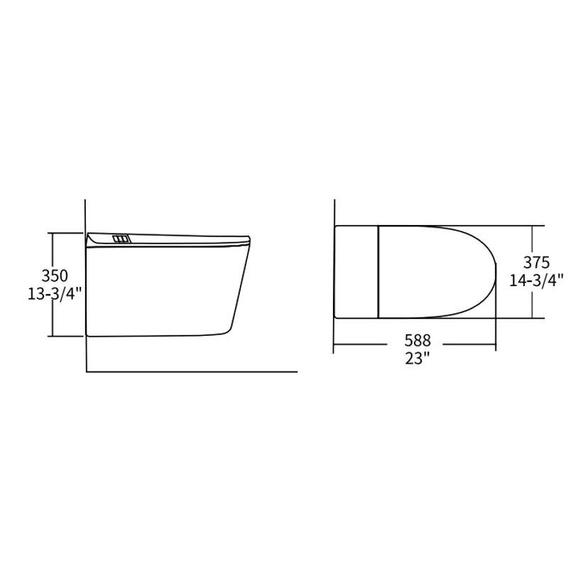 Унитаз подвесной Allen Brau Smart 4.I1001.20 белый, с функцией биде