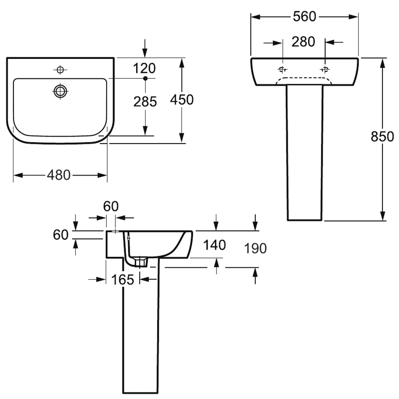 Пьедестал для раковины Allen Brau Infinity 4.21008.20 белый глянец