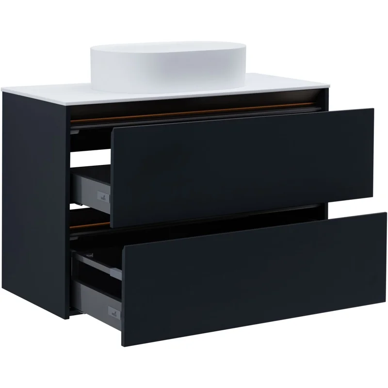 Тумба под раковину Allen Brau Activity 100 1.34014.AM антрацит матовый/олива браш