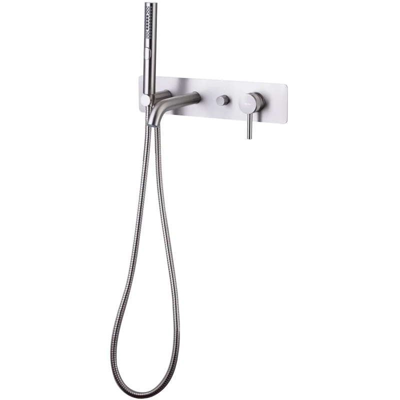 Смеситель для ванны с душем Allen Brau Priority 5.31006-BN (с внутренней частью) никель браш