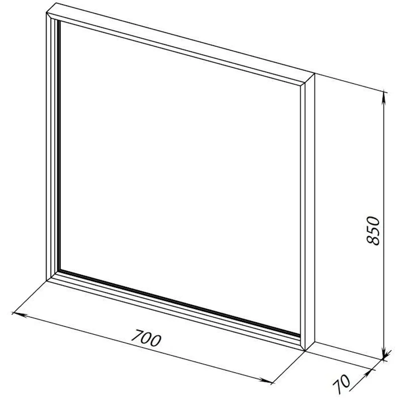 Зеркало Allen Brau Liberty 70 1.330013.BB черный браш