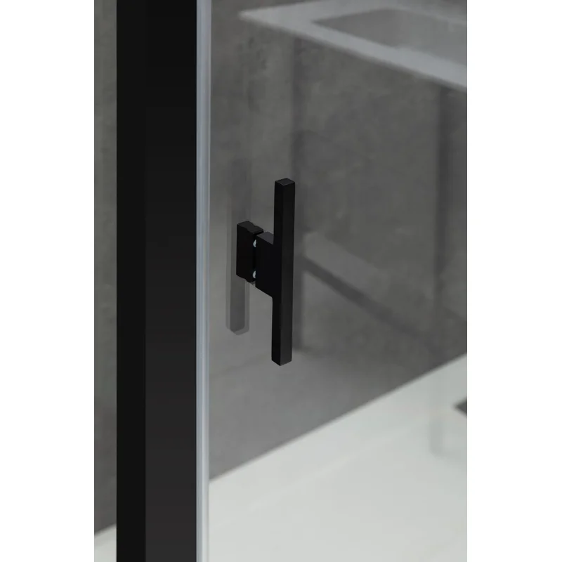 Душевой уголок Allen Brau Priority 140x80 3.31012.BBA + 3.31015.BBA черный браш