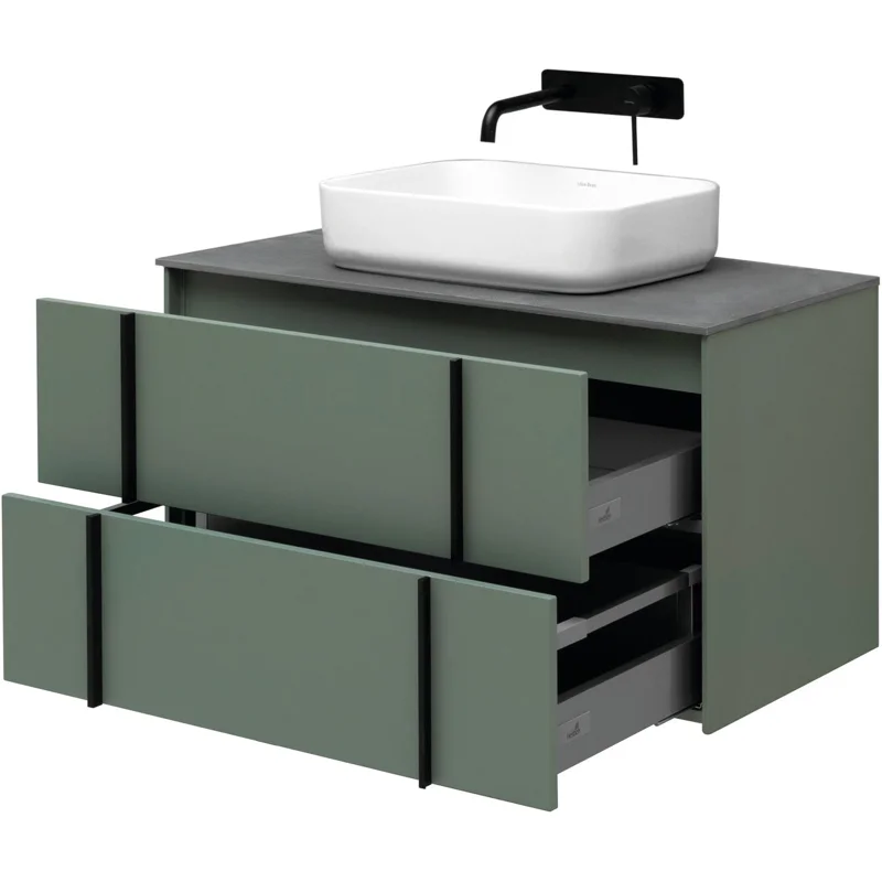 Тумба под раковину Allen Brau Reality 90 1.32006.CGM олива матовый