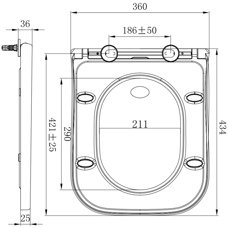 Крышка-сиденье для унитаза Allen Brau Infinity 4.21010.20 белый глянец