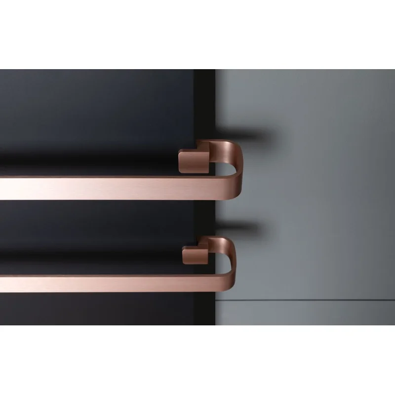 Полотенцесушитель электрический Allen Brau Infinity 120x44 с рейлингом 2.0 и креплением, медь браш