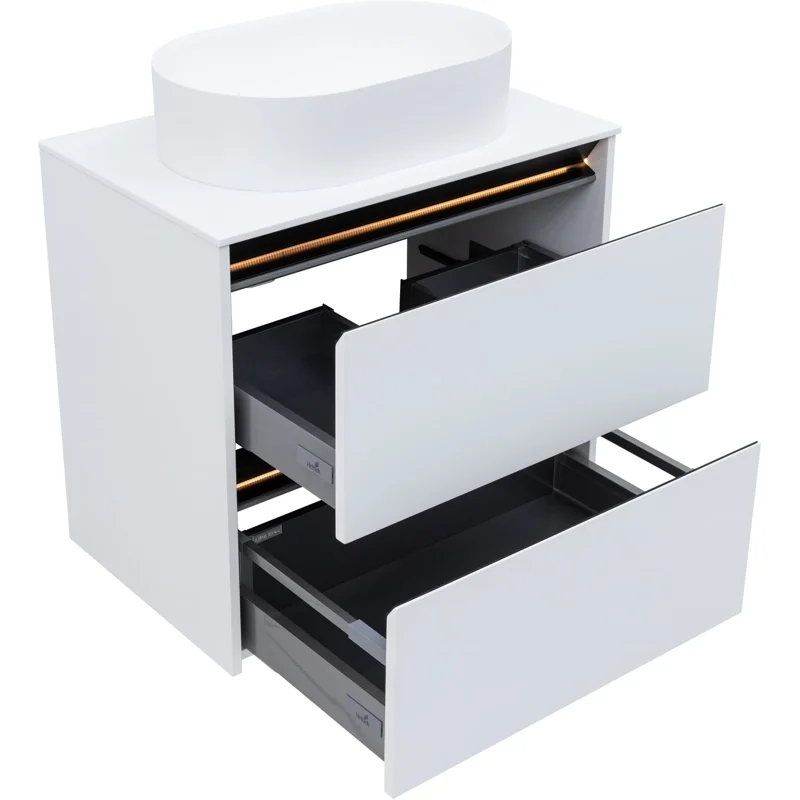 Тумба под раковину Allen Brau Activity 70 1.34003.WM белый матовый/черный браш