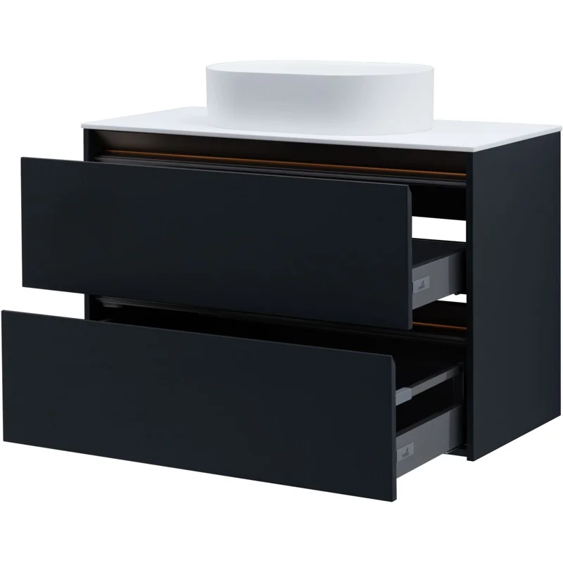 Тумба под раковину Allen Brau Activity 100 1.34014.AM антрацит матовый/олива браш