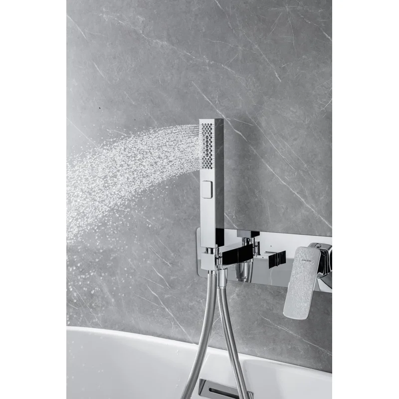 Смеситель для ванны с душем Allen Brau Infinity 5.21007-00 (с внутренней частью) хром