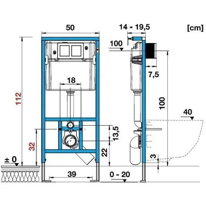 Унитаз с инсталляцией Allen Brau Infinity 4.21011.20/8.9466.0.000.000.1 белый глянец