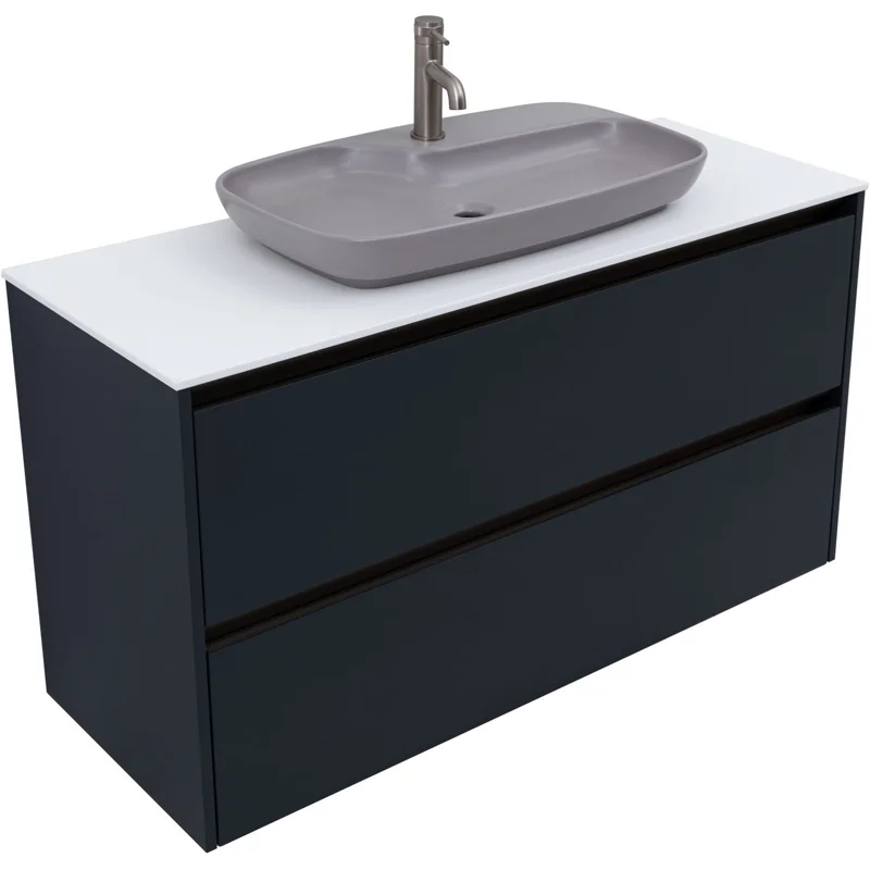 Тумба под раковину Allen Brau Activity 120 1.34015.AM антрацит матовый/олива браш