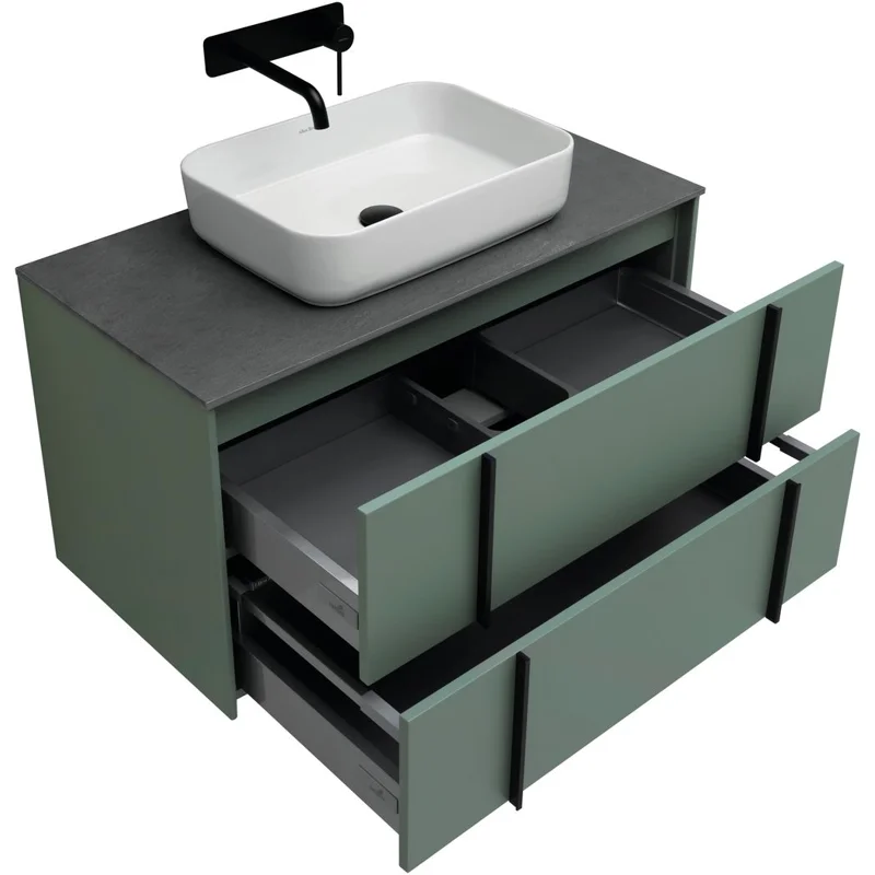 Тумба под раковину Allen Brau Reality 90 1.32006.CGM олива матовый