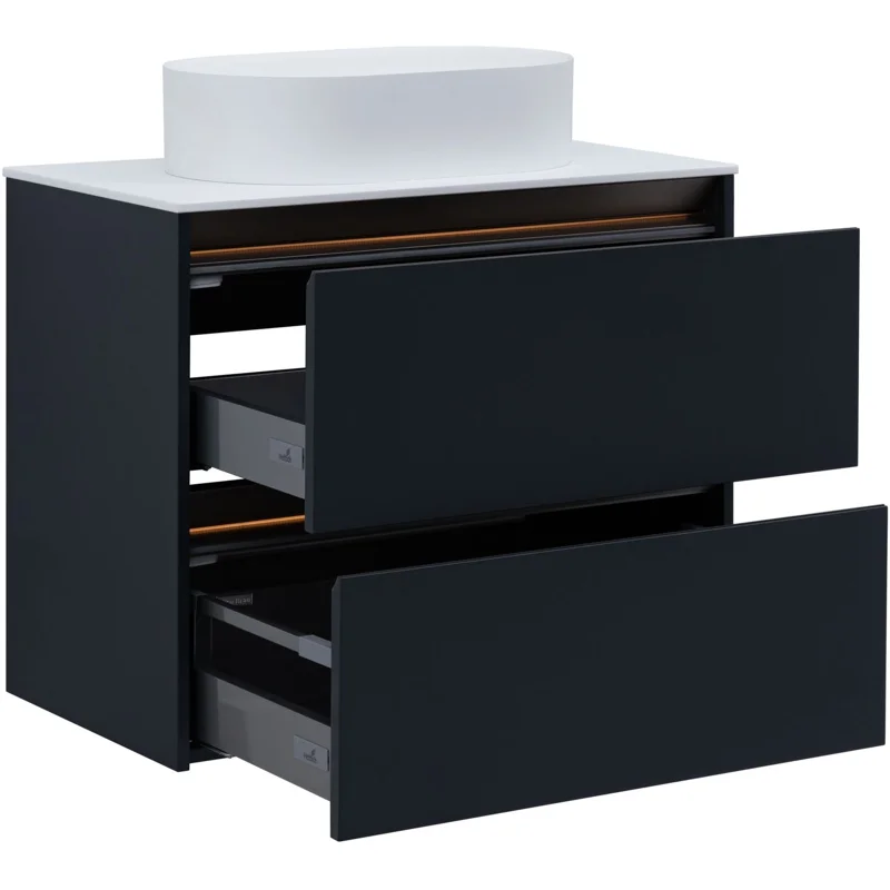 Тумба под раковину Allen Brau Activity 80 1.34012.AM антрацит матовый/олива браш