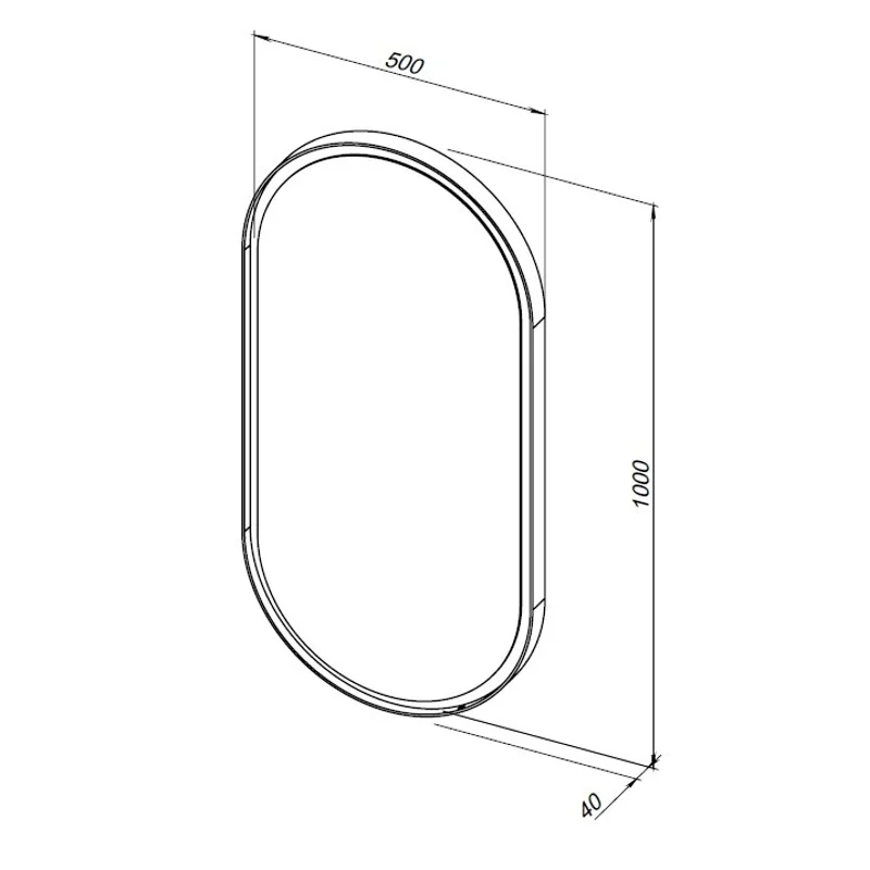 Зеркало Allen Brau Infinity 50 1.21016.WT белый