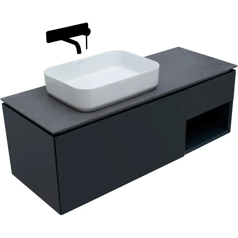 Тумба под раковину Allen Brau Infinity 120 1.21006.AM L антрацит матовый