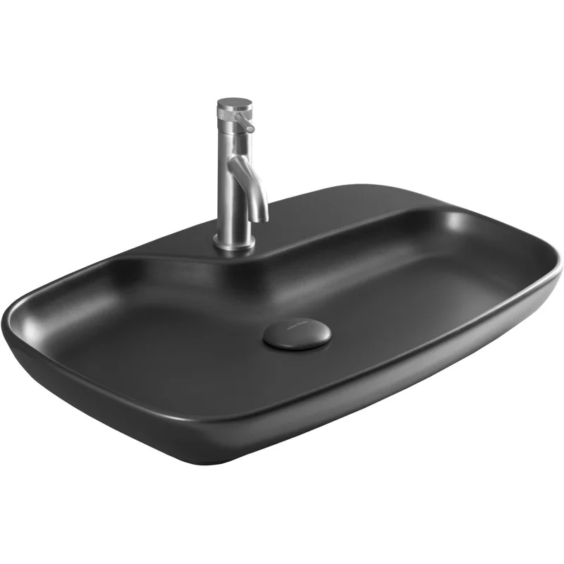 Раковина накладная Allen Brau Liberty 4.32011.31 черный матовый Раковина накладная Allen Brau Liberty 4.32011.31 черный матовый