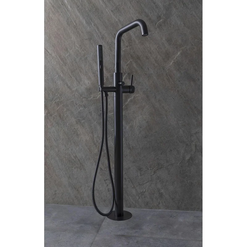 Смеситель для ванны Allen Brau Priority 5.31008-31 (с внутренней частью) черный матовый