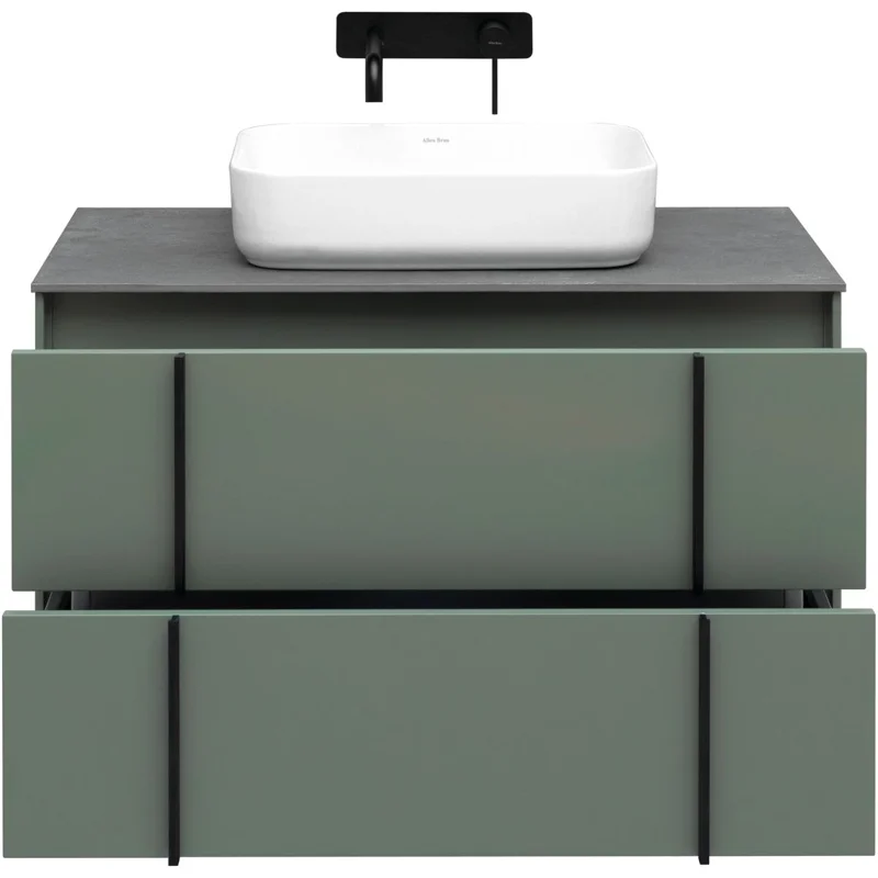 Тумба под раковину Allen Brau Reality 90 1.32006.CGM олива матовый