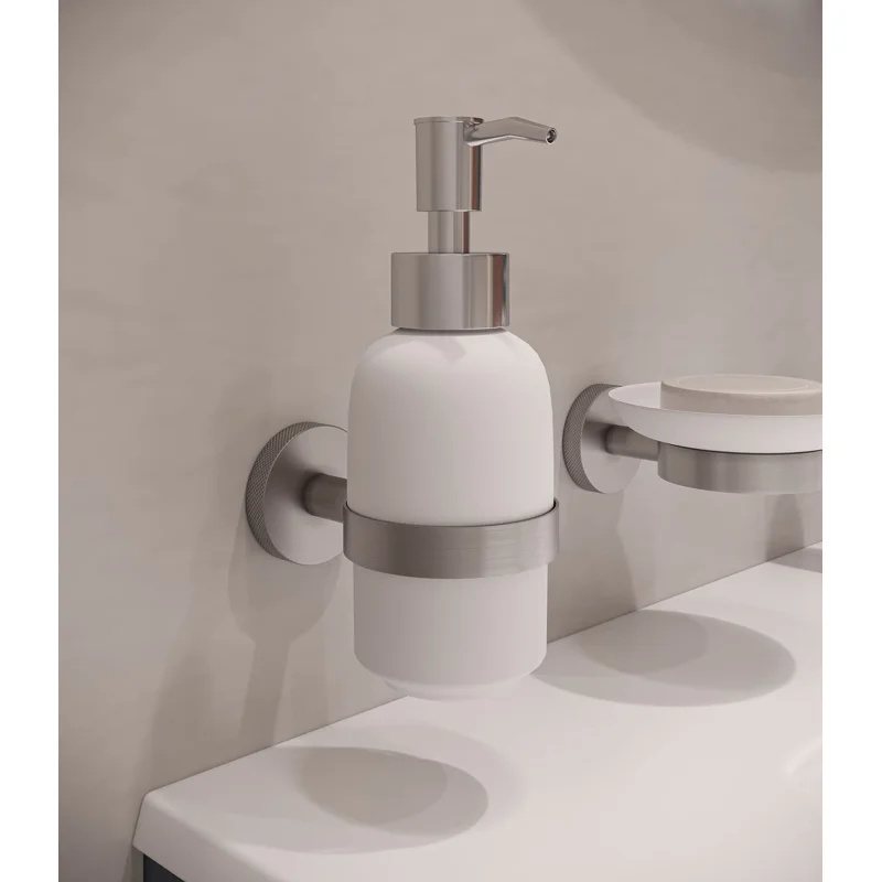 Дозатор для жидкого мыла Allen Brau Priority 6.31006-BN белый/никель браш