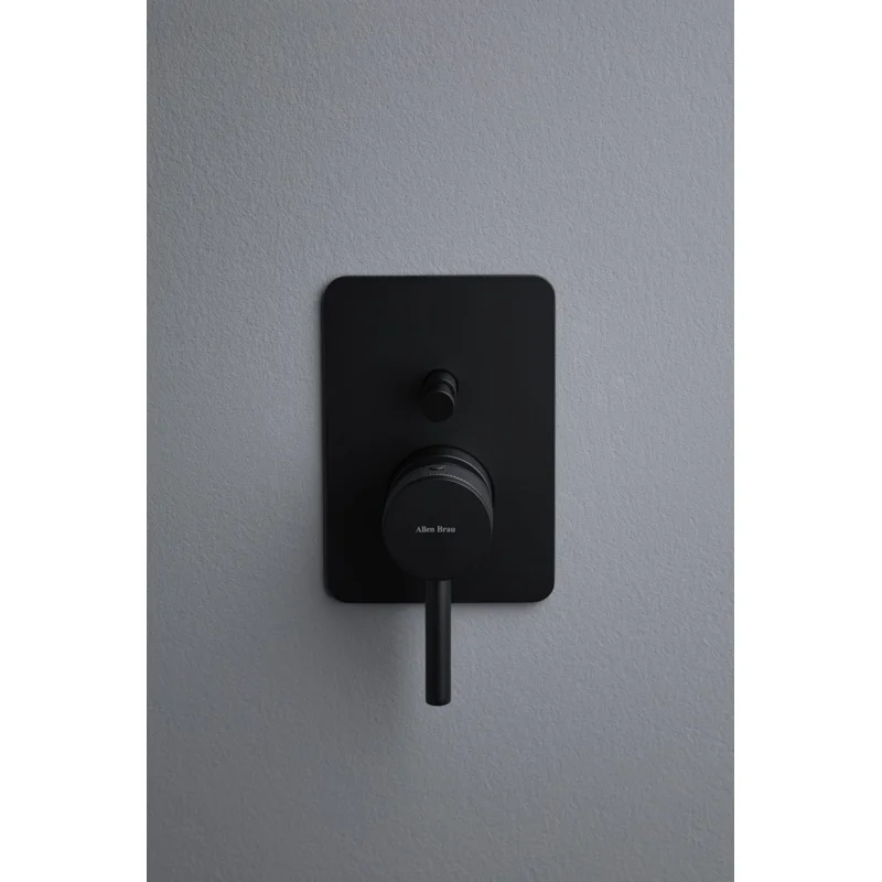 Смеситель для душа Allen Brau Priority X2 5.31011-31 (с внутренней частью, 2 выхода) черный матовый