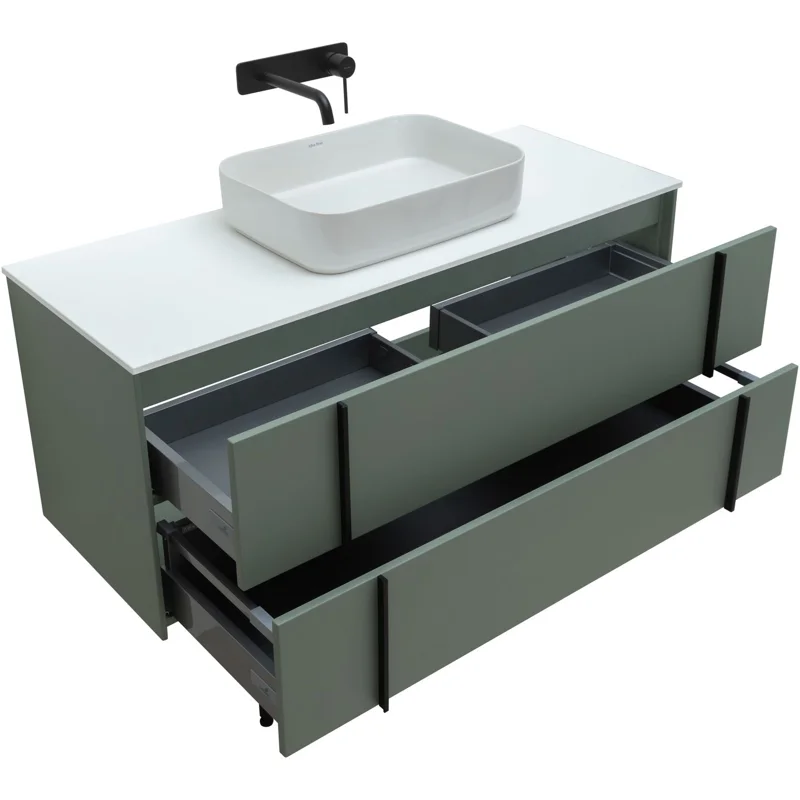 Тумба под раковину Allen Brau Reality 120 1.32008.CGM олива матовый