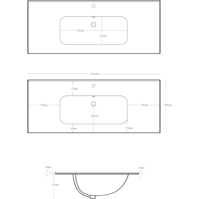 Раковина Allen Brau Glority 100 1.35009.20