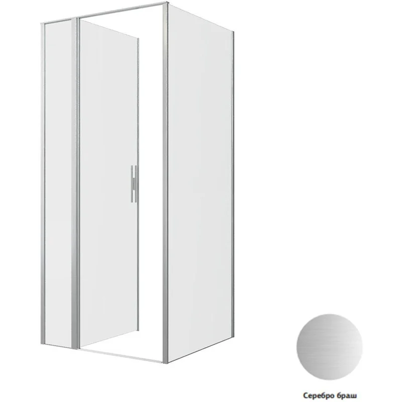 Душевой уголок Allen Brau Priority 90x90 3.31026.BA + 3.31044.BA серебро браш