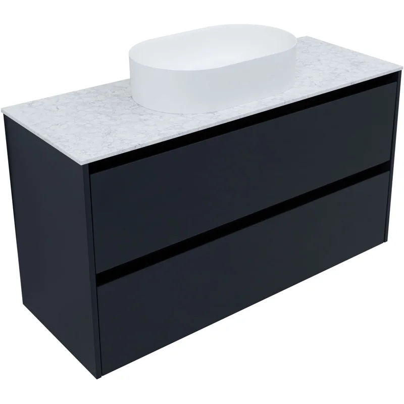 Тумба под раковину Allen Brau Activity 120 1.34007.AM антрацит матовый/черный браш